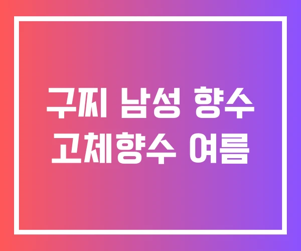 구찌 남성 향수 고체향수 여름 구찌 남성 향수 고체향수 여름