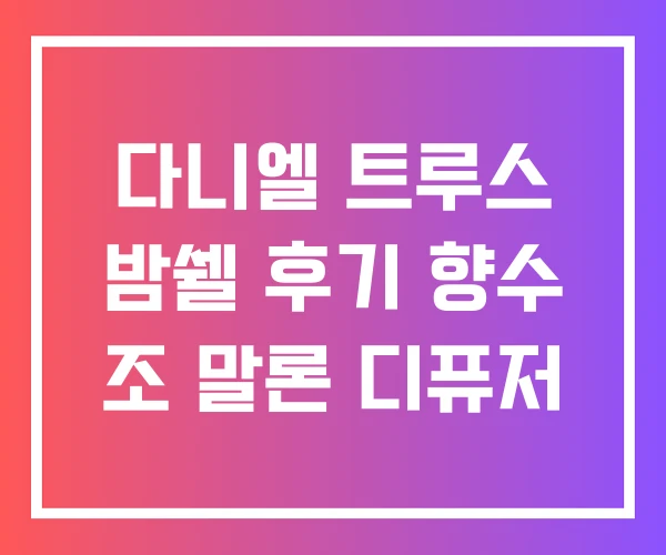 다니엘 트루스 밤쉘 후기 향수 조 말론 디퓨저 다니엘 트루스 밤쉘 후기 향수 조 말론 디퓨저