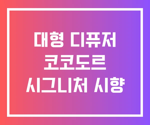대형 디퓨저 코코도르 시그니처 시향