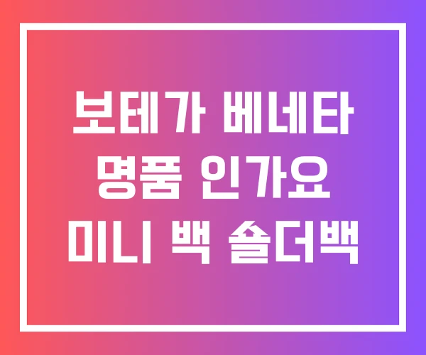 보테가 베네타 명품 인가요 미니 백 숄더백 보테가 베네타 명품 인가요 미니 백 숄더백