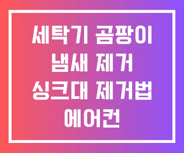 세탁기 곰팡이 냄새 제거 싱크대 제거법 에어컨 세탁기 곰팡이 냄새 제거 싱크대 제거법 에어컨