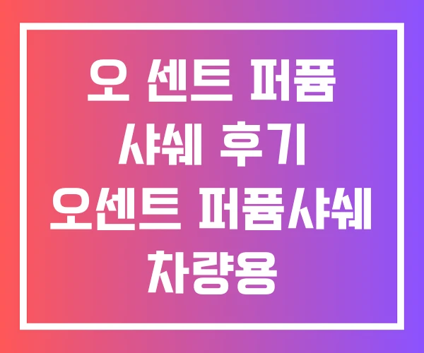 오 센트 퍼퓸 샤쉐 후기 오센트 퍼퓸샤쉐 차량용