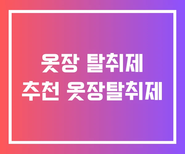 옷장 탈취제 추천 옷장탈취제
