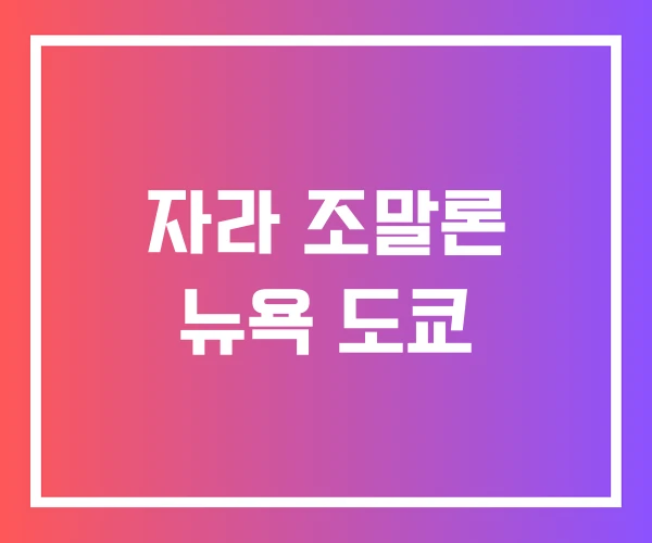 자라 조말론 뉴욕 도쿄