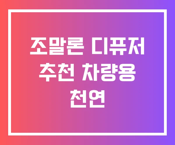 조말론 디퓨저 추천 차량용 천연 조말론 디퓨저 추천 차량용 천연