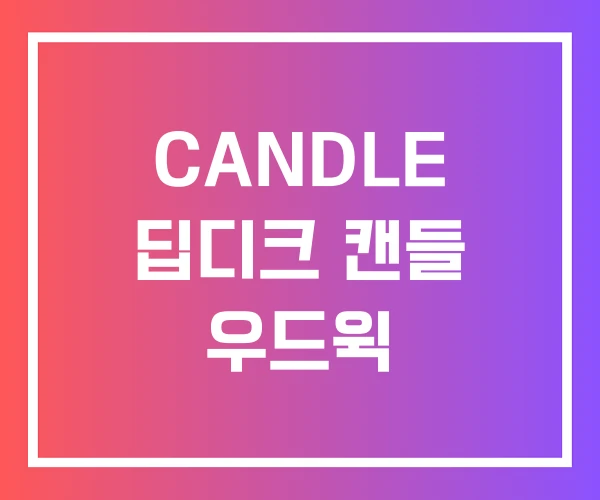 CANDLE 딥디크 캔들 우드윅