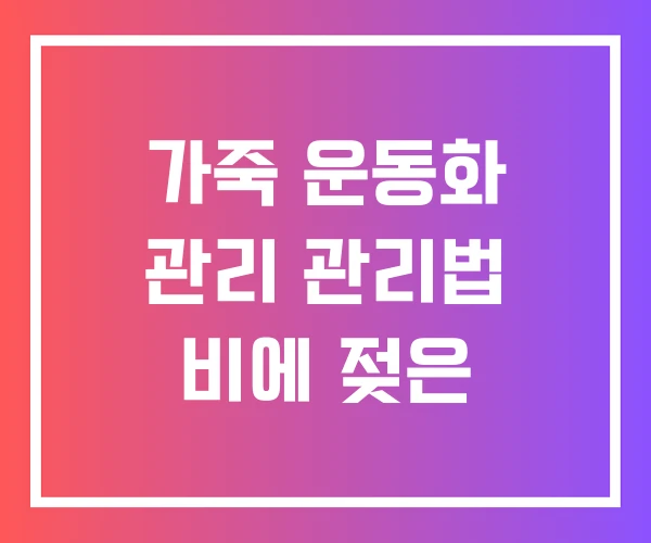 가죽 운동화 관리 관리법 비에 젖은 가죽 운동화 관리 관리법 비에 젖은