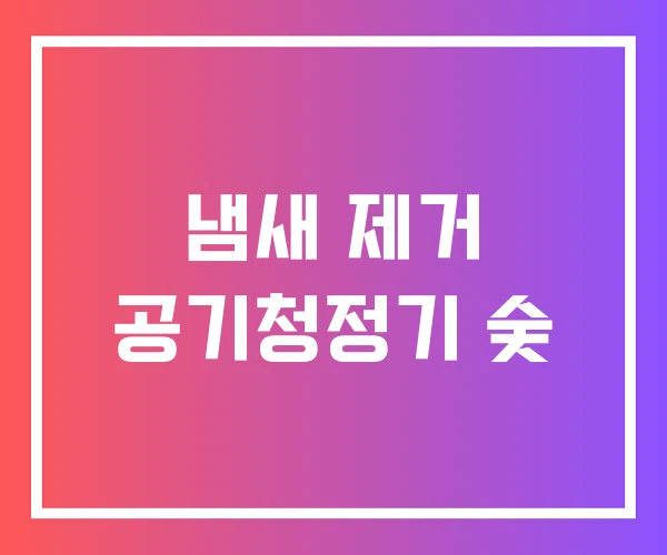 냄새 제거 공기청정기 숯 냄새 제거 공기청정기 숯