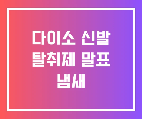 다이소 신발 탈취제 말표 냄새 다이소 신발 탈취제 말표 냄새