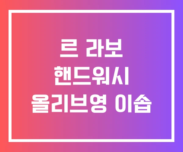 르 라보 핸드워시 올리브영 이솝 르 라보 핸드워시 올리브영 이솝
