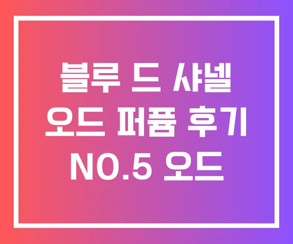 블루 드 샤넬 오드 퍼퓸 후기 NO.5 오드 블루 드 샤넬 오드 퍼퓸 후기 NO.5 오드