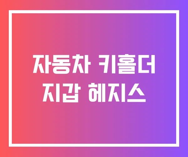 자동차 키홀더 지갑 헤지스 자동차 키홀더 지갑 헤지스